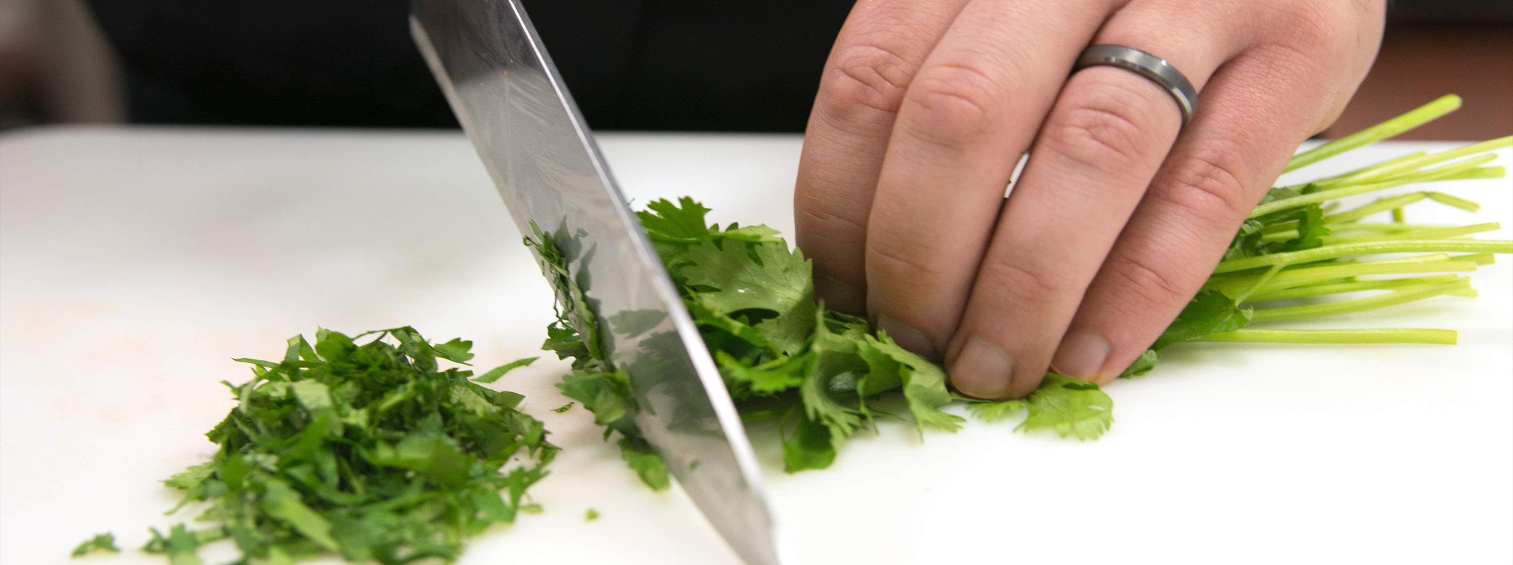 Cutting Fresh Herbs